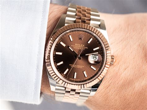 rolex brown face ladies|Rolex datejust 41 ref 126331.